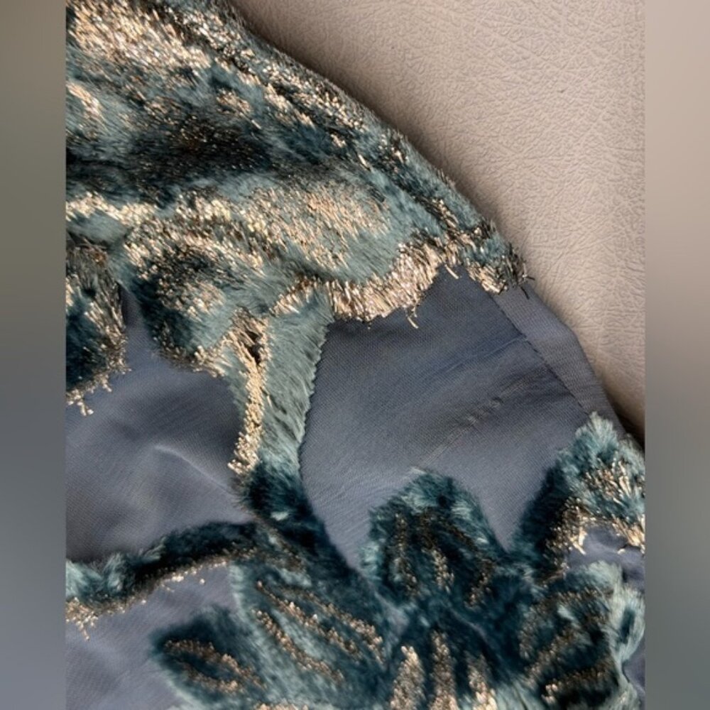 🆕 SIMKHAI 🧿 NWOT Halen Draped Velvet Mini Dress, Celestial Blue - Sz US 6 - Picture 15 of 15